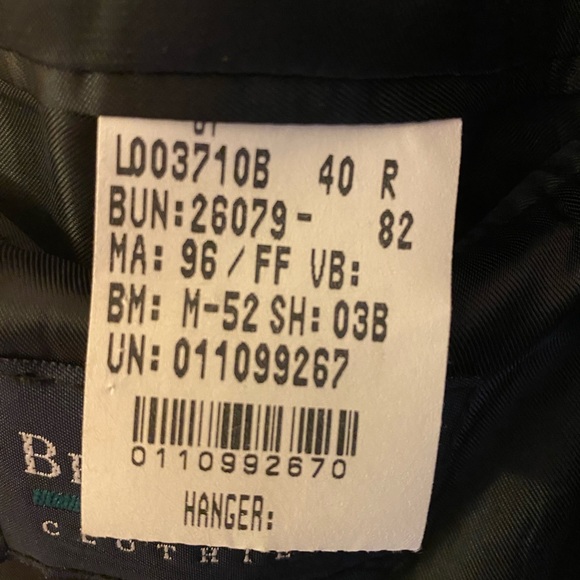 40R Men’s Suede Blazer by Ralph Lauren’s Chaps - Picture 4 of 5